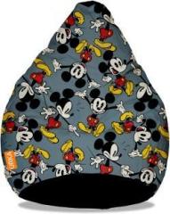Orka XXXL Mickey Mouse Digital Printed Bean Bag With Bean Filling