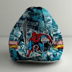 Orka XXXL Spiderman Comics Digital Printed Bean Bag With Bean Filling