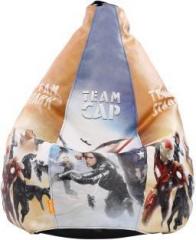 Orka XXXL Team Cap Digital Printed Bean Bag With Bean Filling
