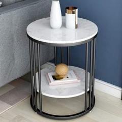 Oxmic Metal Side Table for Bedroom Round/End Table Side Metal Corner Table