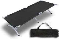 Pavityaksh Metal Folding Bed Single Size with Single Layer Mattress Metal Single Bed