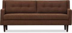 Peachtree Augustus 3 Seater Brown Fabric Sofa Fabric 3 Seater Sofa