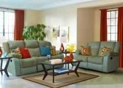 Peachtree Fabric 3 + 2 Green Sofa Set