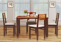 Peachtree New Pluto Four Seater Dining Set Solid Wood 4 Seater Dining Set