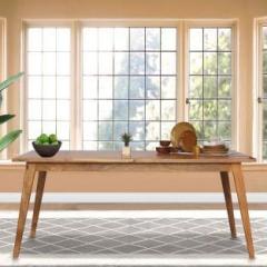 Peachtree Panton Dining Table Solid Wood 6 Seater Dining Table