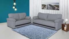 Perfect Homes By Flipkart Manchester Leatherette 3 + 2 Grey Sofa Set