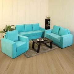 Primrose Eclipse Fabric 3 + 2 + 1 Turquoise Sofa Set