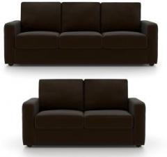 Primrose Eclipse Leatherette 3 + 2 Chocolate Brown Sofa Set