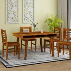 Priti Solid Wood 4 Seater Dining Table