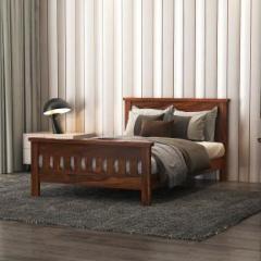 Ratandhara Furniture Solid Sheesham Wood Durable Single Size Bed Without Storage Solid Wood Single Bed