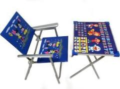 Rudra KIDS STUDY FOLDABLE TABLE AND CHAIR SET Metal Desk Chair