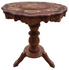 Saaga End Table in Brown Colour