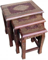 Saaga Ornate Set of 3 Tables
