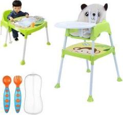 Safe O Kid Convertible 4 in 1 High Chair with Tray & Table, Cushion Set with Box for Baby Plastic Chair