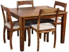 Saffron Art Natalie Sheesham Solid Wood 4 Seater Dining Set