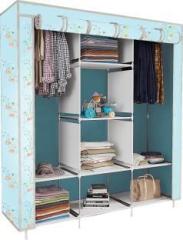 Saintwod Soft lily Flower PP Collapsible Wardrobe