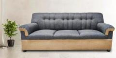 Salman's Oak GCML 03 Fabric 3 Seater Sofa
