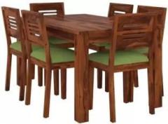 Sarswati Furniture Premium Dining Room Furniture Wooden Dining Table with 6 Chairs Solid Wood 6 Seater Dining Set