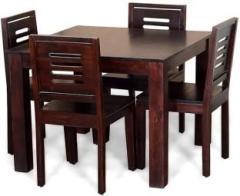 Sarswati Furniture Premium Sheesham Wood Four Seater Dining Table Set For Dining Room/Restaurant|Finish: Mahogany Finish|| Solid Wood 4 Seater Dining Set