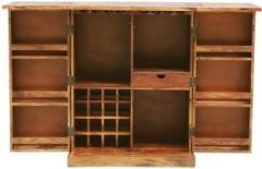 Satkar Wood Furniture Solid Sheesham Wood Bar Cabinet Solid Wood Bar Cabinet