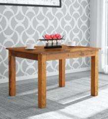 Satkar Wood Solid Wood 4 Seater Dining Table