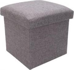 Scrafts Ash Square Small Plain Cloth Seater for Home Decor, Living Room Decor and Gifts Living & Bedroom Stool