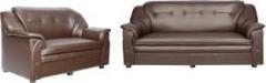 Sekar Lifestyle Home & Office Series Leatherette 3 + 2 Brown Sofa Set