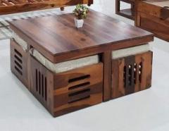 Shekhawati Decor Sheesham Wood Solid Wood Coffee Table