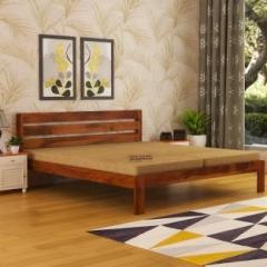 Shree Jeen Mata Enterprises SJME Solid Sheesham Wood Queen Size With Mattress For Bed For Bed Room Solid Wood Queen Bed