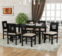 Shree Jeen Mata Enterprises SJME Solid Wood Six Seater Dining Set With MDF Top For Dining Room. Solid Wood 6 Seater Dining Set