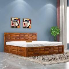 Shree Jeen Mata Enterprises Solid Sheesham Wood King Size Bed For Bed Room /Guest Room /Hotel Solid Wood King Box Bed