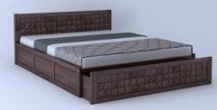 Shree Jeen Mata Enterprises Solid Wood King Box, Drawer Bed