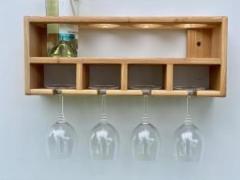 Silvercrafts wine rack mini bar Solid Wood Bar Cabinet