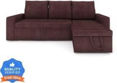 Sofame Rio 3 Seater Double Solid Wood, Metal Pull Out Sofa Cum Bed