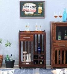 Solidwoodtree Tanu Collection Solid Wood Bar Trolley