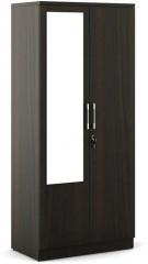 Spacewood Kosmo Spin Two Door Wardrobe with Mirror in Fumed Oak Finish