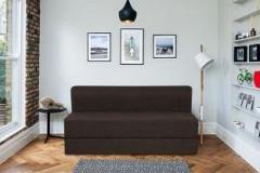 Springtek Folding Sofa Cum Bed Perfect for Guests Jute Fabric 4 X 6 Feet Double Sofa Bed