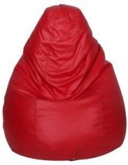 Star XL Classic Red Teardrop Bean Bag With Bean Filling