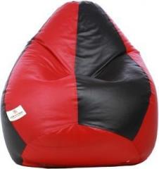 Star XXL Classic Black and Red Bean Bag With Bean Filling