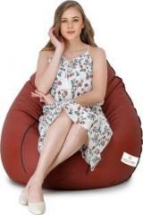 Star XXL Tan with Black Piping Teardrop Bean Bag With Bean Filling