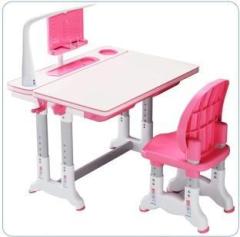 Staranddaisy Smart Kids Study Table For 3 To 10 Years with An Option Of Led Lamp Pink Plastic Study Table