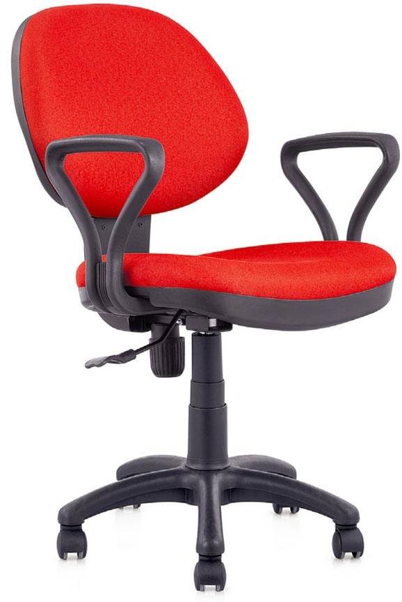 Stellar Office Chair in Black / Blue / Red Fabric finish