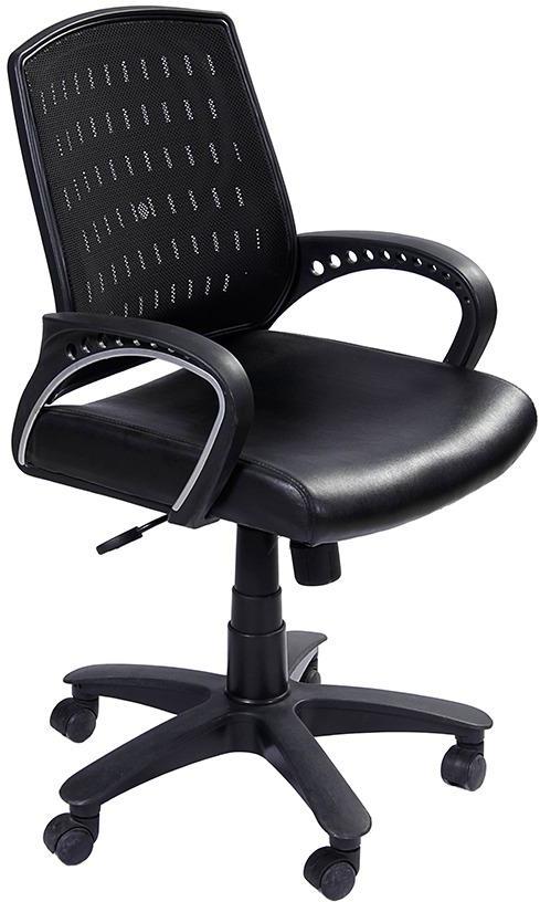 Stellar Office Chair in Black Mesh/PU finish