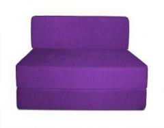 Style Crome 3x6 Feet One Seater Sofa Cum Bed Purple Color Single Sofa Bed