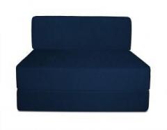 Style Crome Sofa Cum Bed 3x6 Feet One Seater Blue Single Sofa Bed
