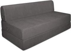 Style Crome Sofa Cum Bed 5x6 Feet Three Seater Grey Color Single Sofa Bed