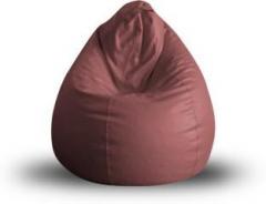 Style Homez XL Classic XL Size Maroon Color with Beans Teardrop Bean Bag With Bean Filling