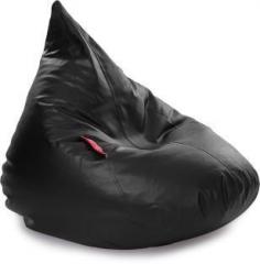 Style Homez XL HumBug XL Size Black with Beans Teardrop Bean Bag With Bean Filling