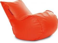 Style Homez XL Mambo XL Size Orange with Beans Lounger Bean Bag With Bean Filling