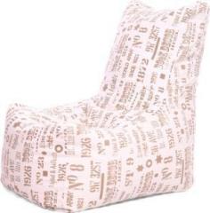 Style Homez XXL Chair Cotton Canvas Abstract Printed XXL Size with Beans Bean Bag Chair With Bean Filling